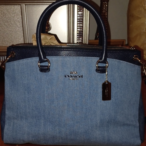 Coach Handbags - COACH MIA SATCHEL IN DENIM